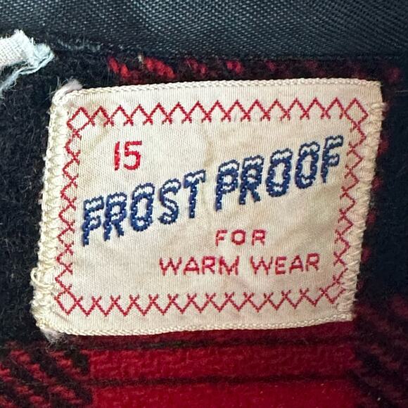 Vintage 50s Frost Proof Buffalo Plaid Wool Shacket Shirt Jacket - Picture 7 of 8